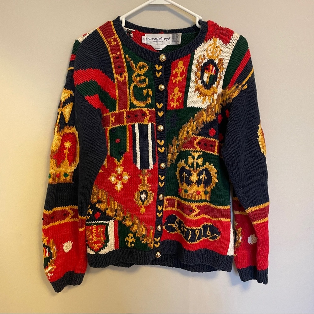 Vintage The Eagle's Eye Cardigan S